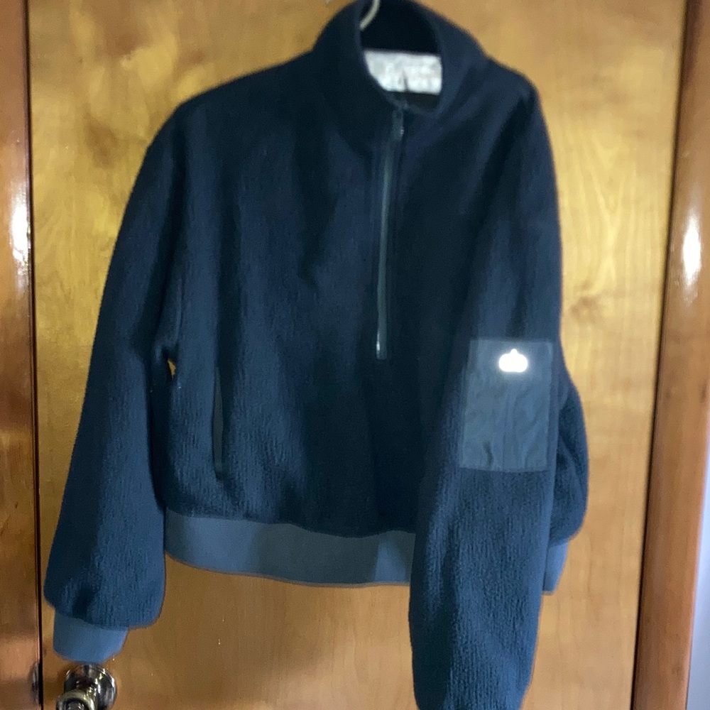 Olive green Fleece Quarter-Zip Pullover ALO women’s L